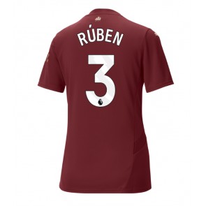 Manchester City Ruben Dias #3 Dámské Alternativní Dres 2024-25 Krátký Rukáv